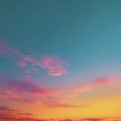 Obraz premium colorful light gradient in evening sky