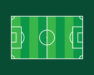 Soccer Field Vector Illustration