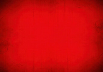 Obraz premium Deep Red Grunge Texture Background with Dark Vignette Effect