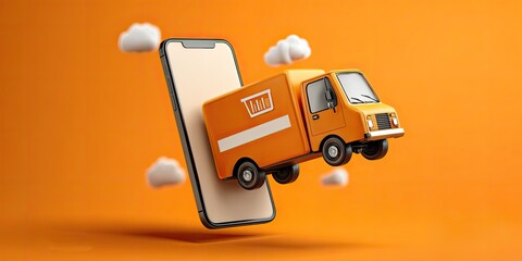 Mobile App Concept for Fast Online Delivery Service