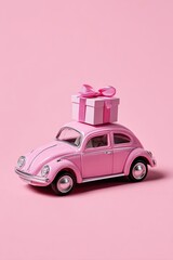 Pink Retro Rocket to the Future