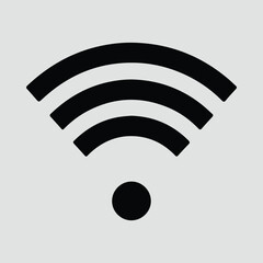 Silhouette wifi signal internet connection communication vector illustrator