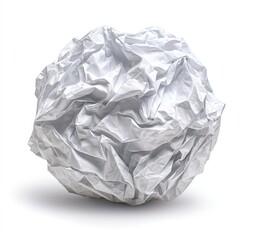 Obraz premium Crumpled white paper ball (43)