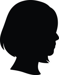 Layered Lob– Minimal Vector Female Silhouette