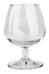 Minimalist Drinkware Champagne Wine and Water Glasses Isolated