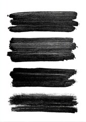 Four horizontal black paint strokes (2)