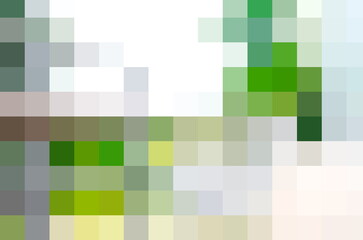 Green glass bottle with refreshing natural look on clean bright background