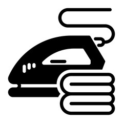 iron icon, glyph icon style