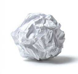 Crumpled white paper ball (2)