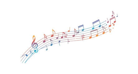 abstract music notes