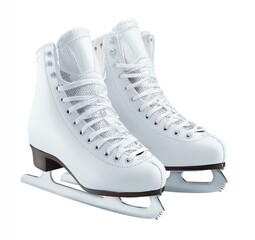 Pair of white ice skates (12)