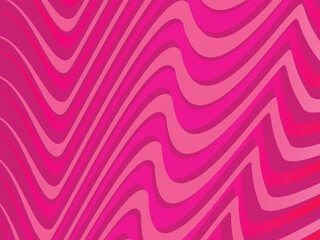 Dynamic organic wave pattern pink vector background with pink and magenta color gradations.