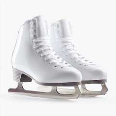 Pair of white figure skates (44)