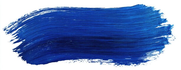 Bold, horizontal, textured stroke of vibrant blue paint (1)