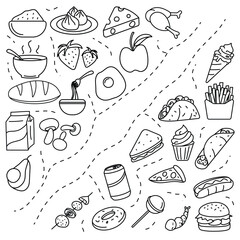 Hand Drawn Food and Drink