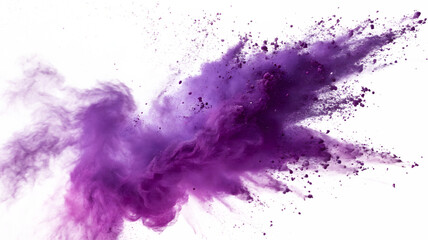 Purple violet lilac color powder dust explosion (PNG transparent)