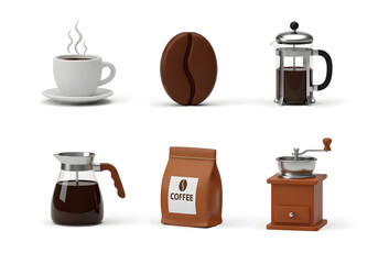 Coffee's 3d icon set.
