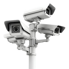 Security Surveillance: A Towering Display of CCTV Cameras for Enhanced Monitoring