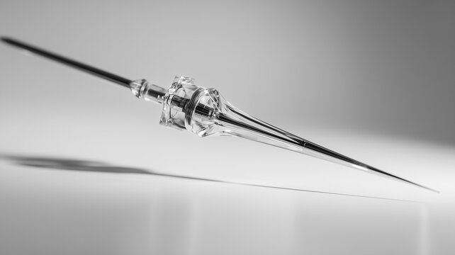 Medical catheter with transparent background