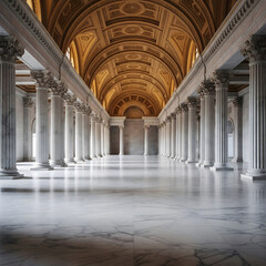 Elegant Marble Hall Background for Luxury Products