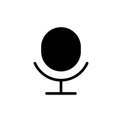 Microphone icon vector for web and mobile app. karaoke sign and symbol