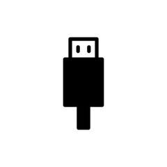 Usb icon vector for web and mobile app. Flash disk sign and symbol. flash drive sign.