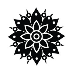 abstract flower design On Transparent Background