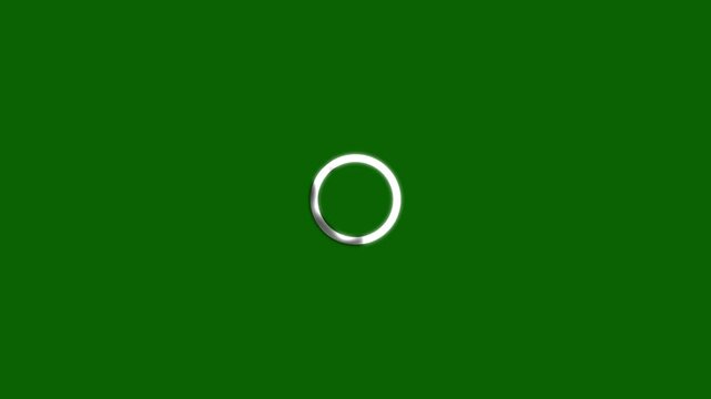 Silver Ring Loading Spinner on Green Background loading icon progress indicator