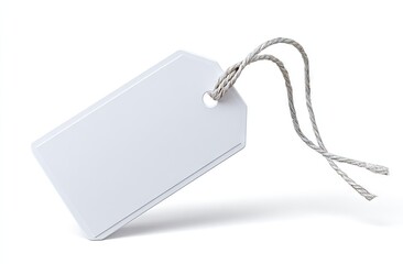 Blank white price tag with string (2)