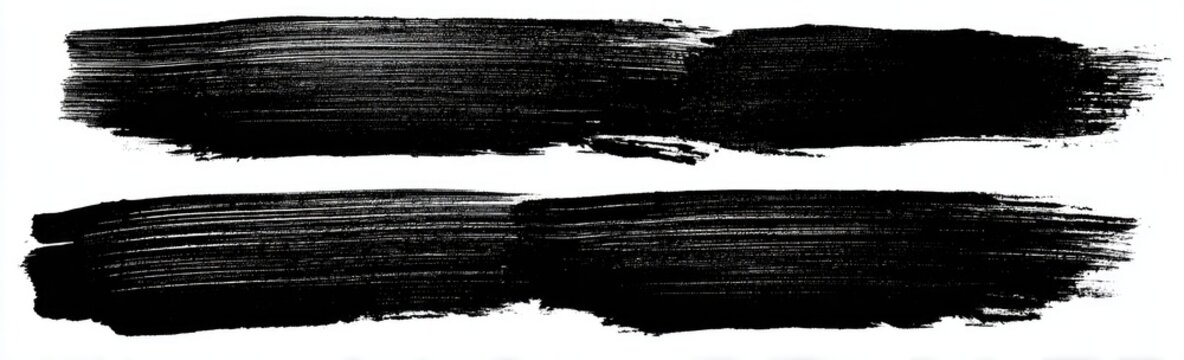 Two parallel black paint strokes (2)