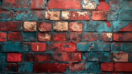 Distressed Brick Wall Texture Design. - Powered by Adobe