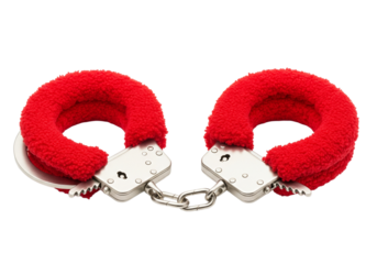 handcuffs isolated on transparent
