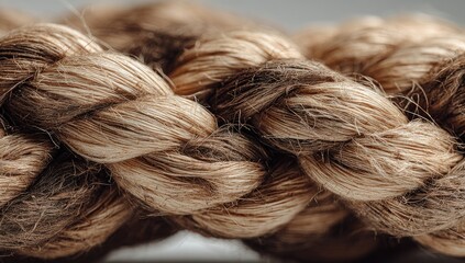 Close-up of woven rope texture