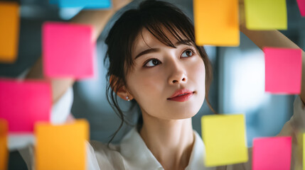 オフィスで働くビジネスパーソン