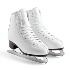 Pair of white ice skates (27)