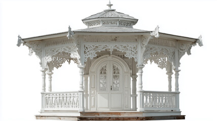 Fototapeta premium Ornate gazebo with transparent background