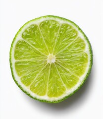 Close-up lime slice, vibrant green (7)