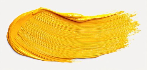 Bright yellow paint stroke (80)