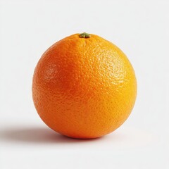 Single orange, bright, whole fruit