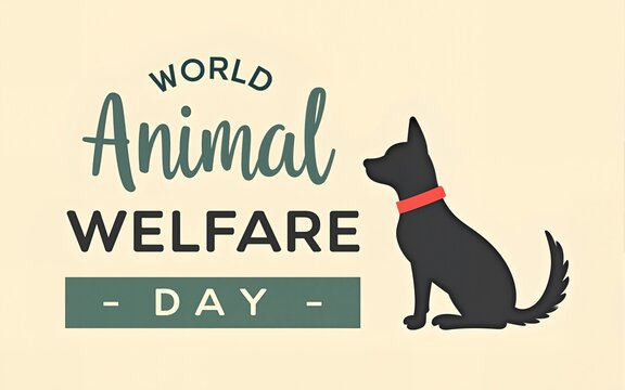 Vector Poster of World Animal Welfare Day. High quality