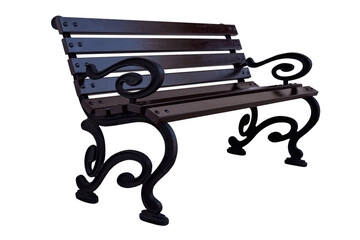Garden outdoor wooden rest bench