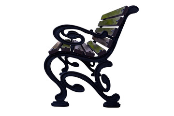 Garden outdoor wooden rest bench