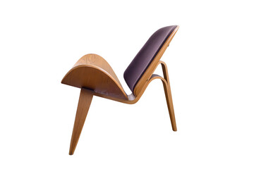 Modern brown wooden chair