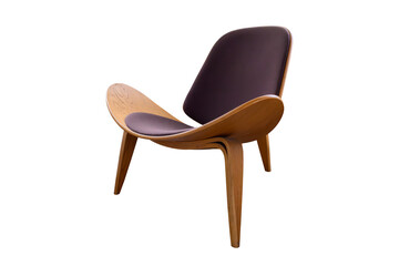Modern brown wooden chair