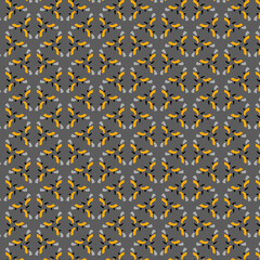 Modern abstract geometric mosaic pattern Gray background Decorative tiles, kaleidoscope, quilt background