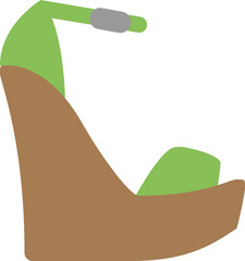 Lime Green Wedge Sandal