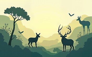 Vector illustration design concept of World Wildlife Conservation Day observed on December 4. High quality