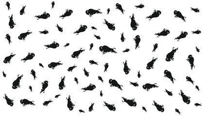 Bison Background Random Pattern Vector