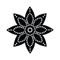 vector illustration of a flower On Transparent Background