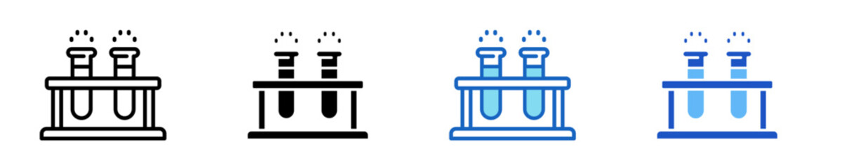 Test Tube  Icon Set Multiple Style Collection